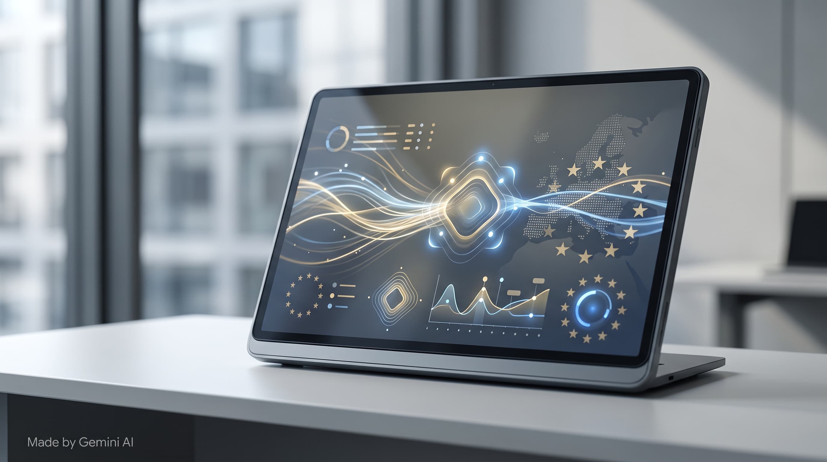 Monitoring dashboard tracking live AI system behaviour under EU AI Act rules