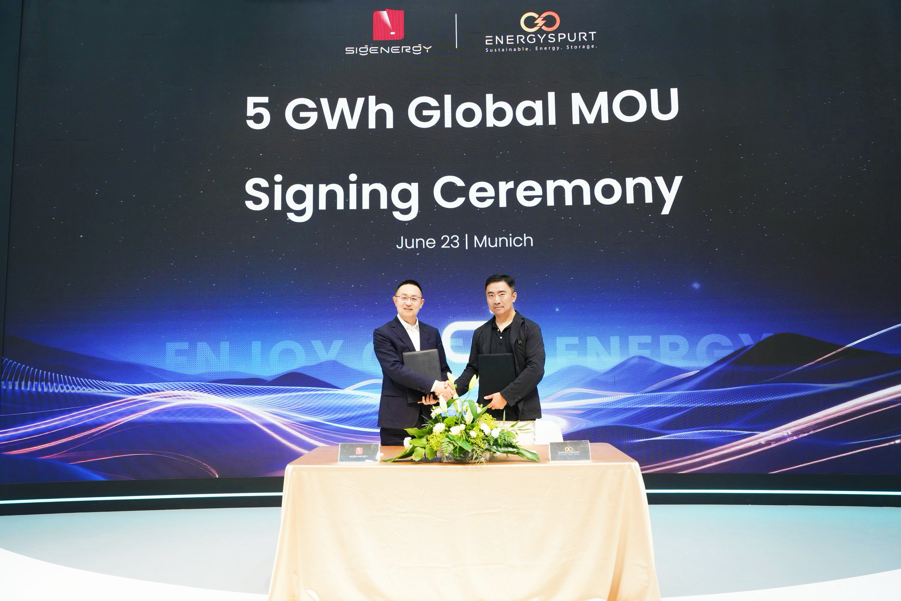 Sigenergy signs 20 GWh in storage deals at Intersolar Europe 2026