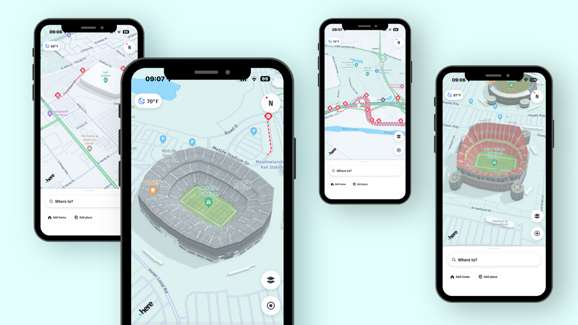 HERE WeGo adds predictive traffic routing for North American soccer fans