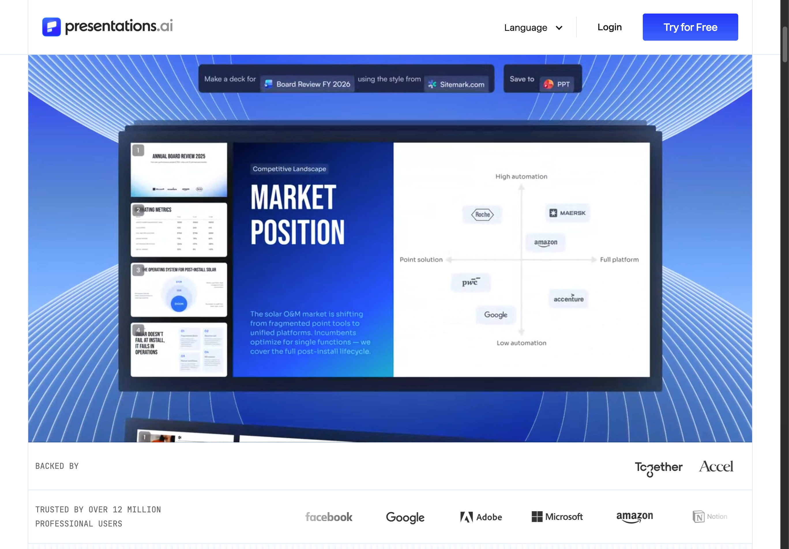 Presentations.AI hits 12m users with recurring-deck platform
