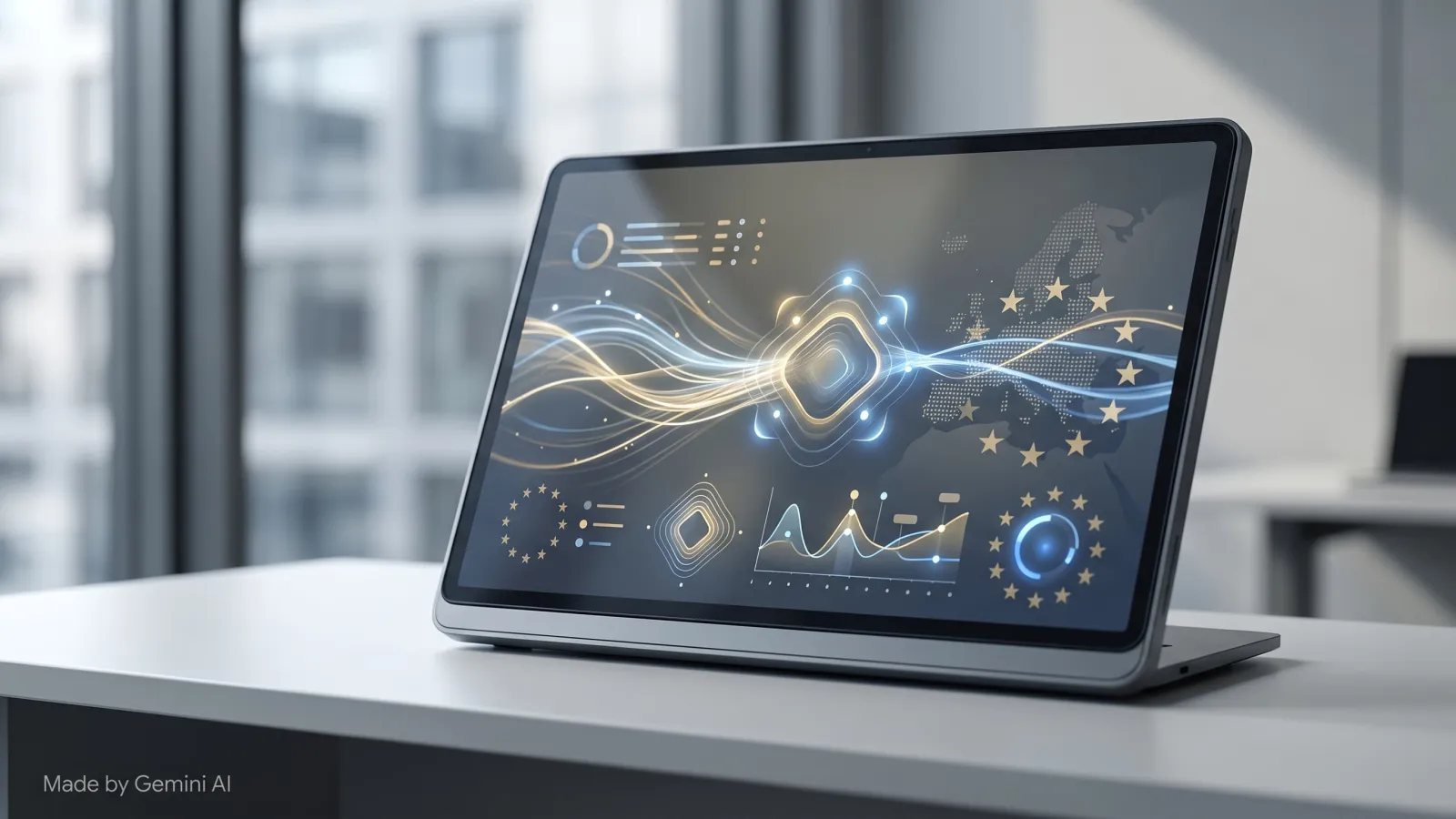 Monitoring dashboard tracking live AI system behaviour under EU AI Act rules