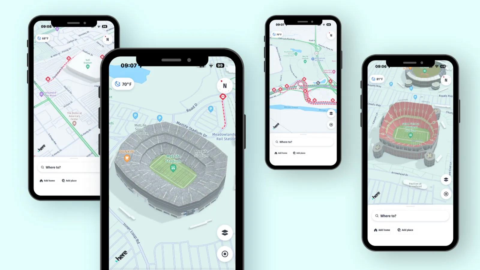 HERE WeGo adds predictive traffic routing for North American soccer fans