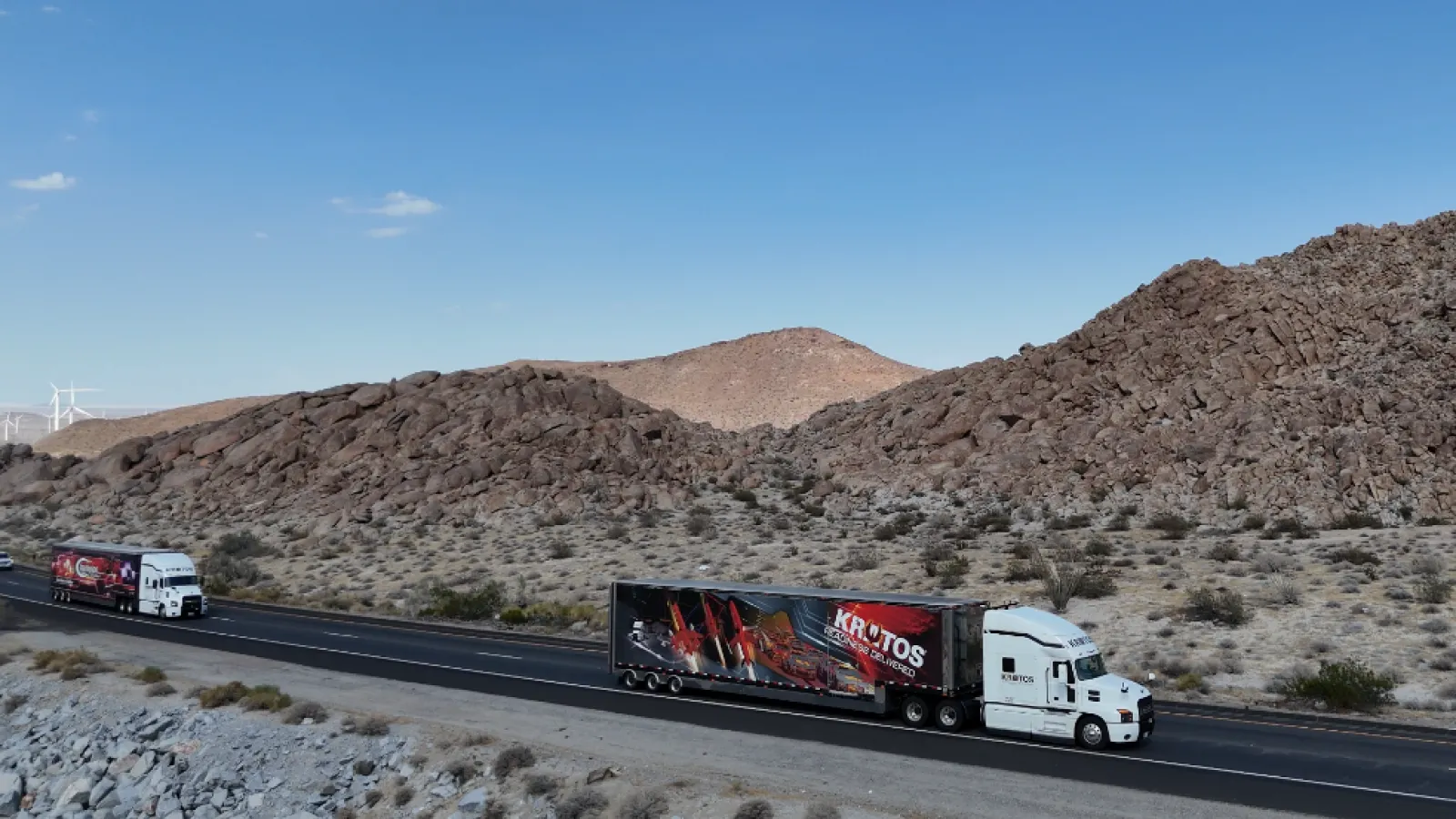 Kratos completes cross-country autonomous truck platooning for NASCAR